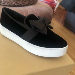 MK Slide on Suede Sneakers